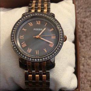 Two Tone Fossil Watch